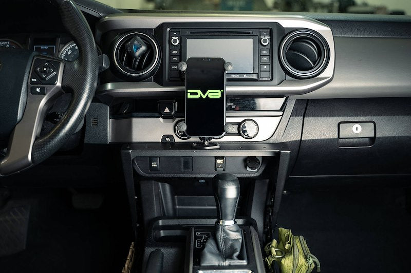 DV8 Offroad Tacoma Center Console Molle Panels & Device Mount (2016-2023)