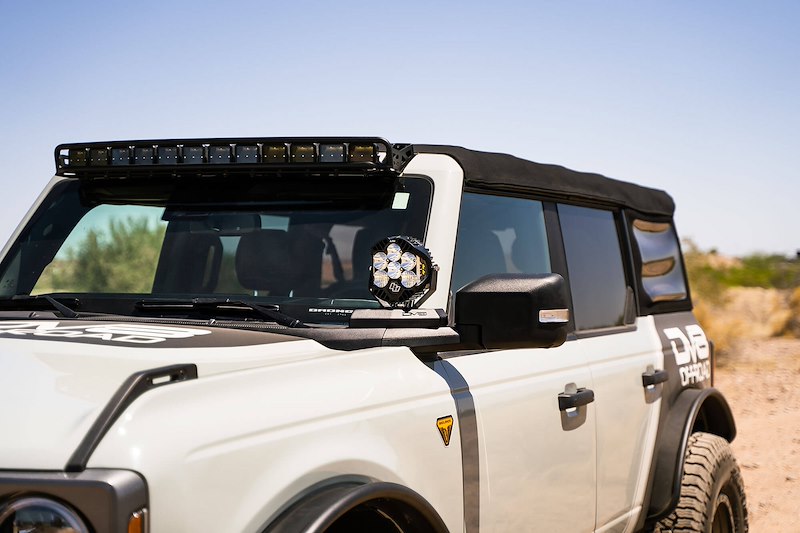 DV8 Offroad Bronco A-Pillar Pod Light Mounts (2021-2025)