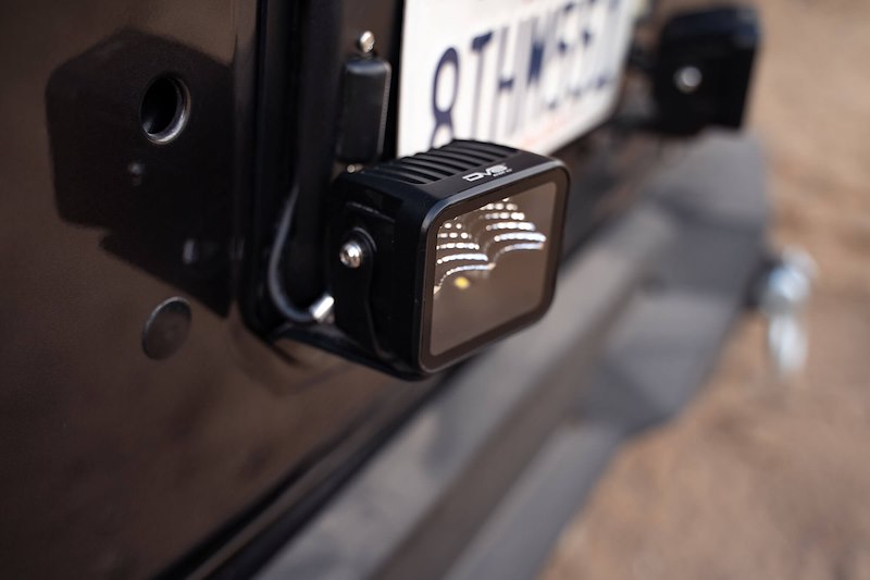 DV8 Offroad JL Spare Tire Delete With Light Mounts (2018-2024)