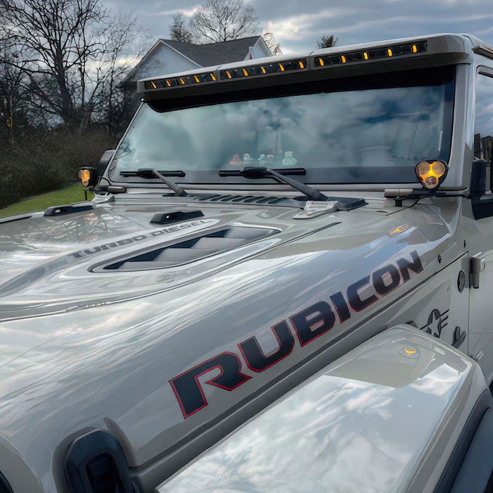 ORACLE Lighting Integrated Windshield Roof LED Light Bar System for Jeep Wrangler JL & Gladiator JT