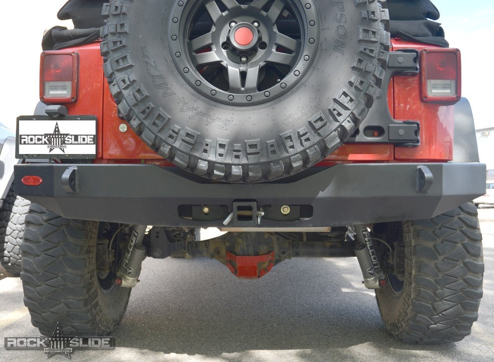 Rock Slide Engineering Jeep JK Full Rear Bumper For 07-18 Wrangler JK Rigid Series