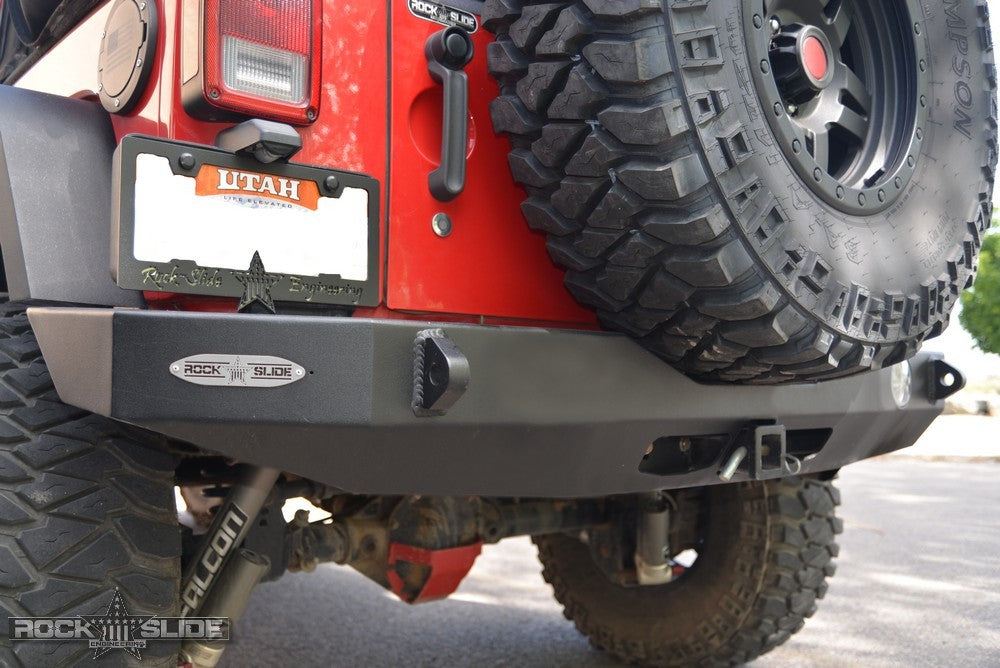 Rock Slide Engineering Jeep JK Full Rear Bumper For 07-18 Wrangler JK Rigid Series