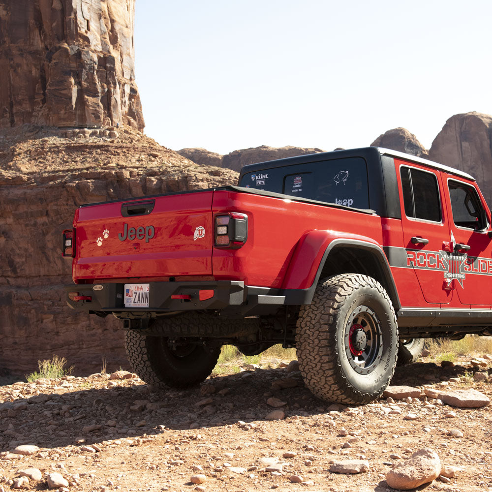 Rock Slide Engineering Gladiator Full Rear Bumper For 20-Pres Jeep Gladiator Rigid Series