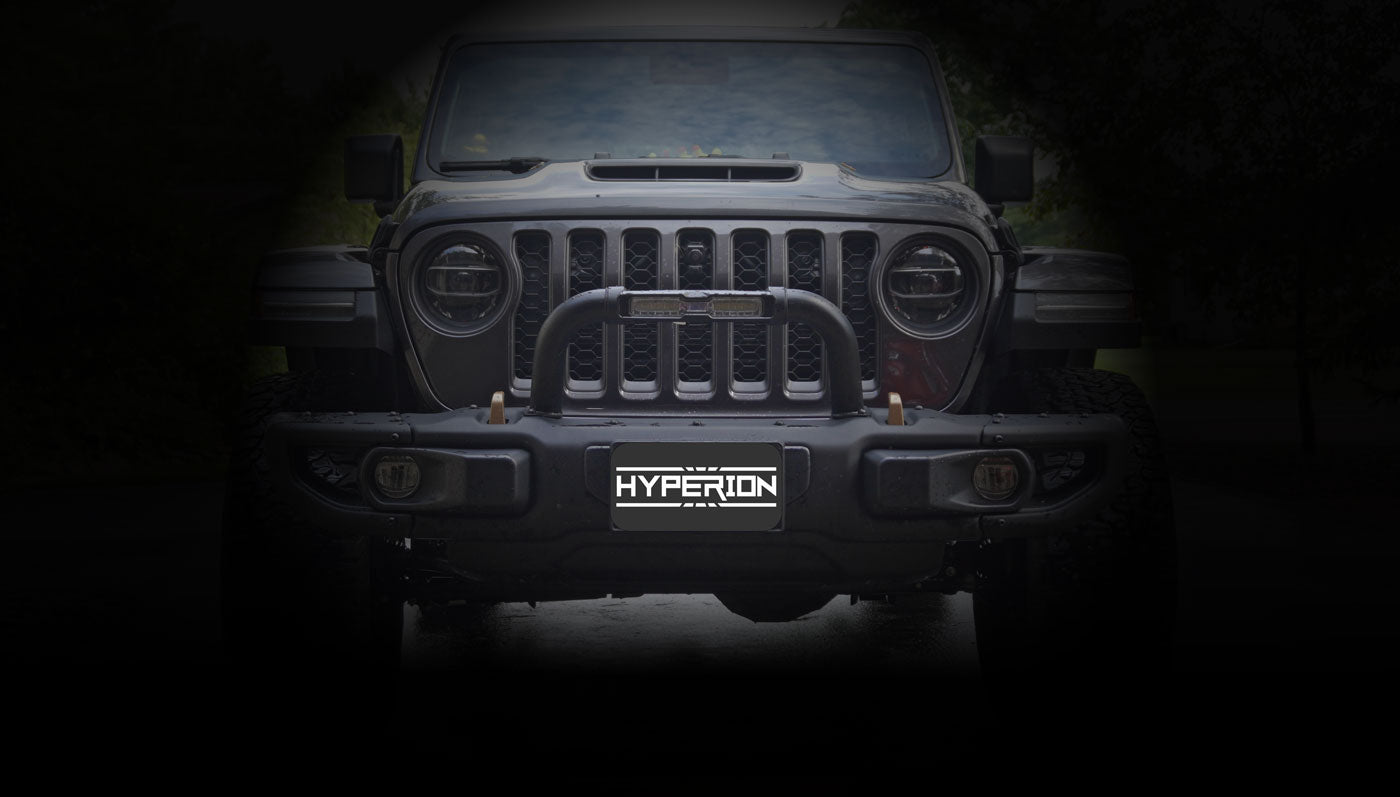 TYRI Off-Road Lighting V12 Black 4300 eLumen Hyperion Light Bar Hoop For Jeep Wrangler JL