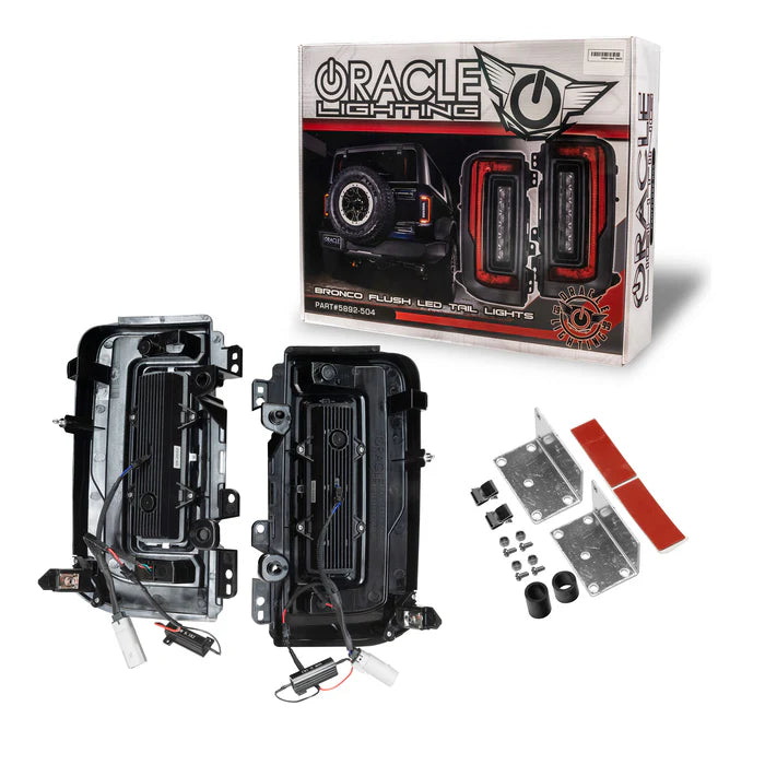 Oracle Lighting Flush Style (Lensless) LED Tail Lights for 2021-2025 Ford Bronco Tinted