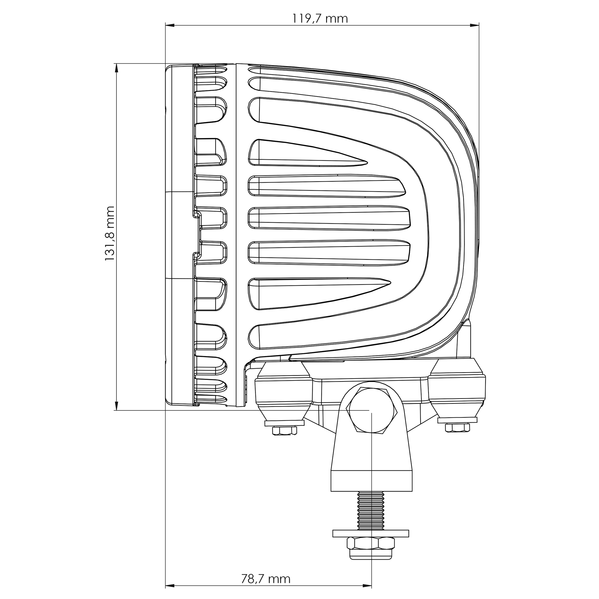 TYRI Off-Road Lighting 1313 Pair With Wiring Harnesses