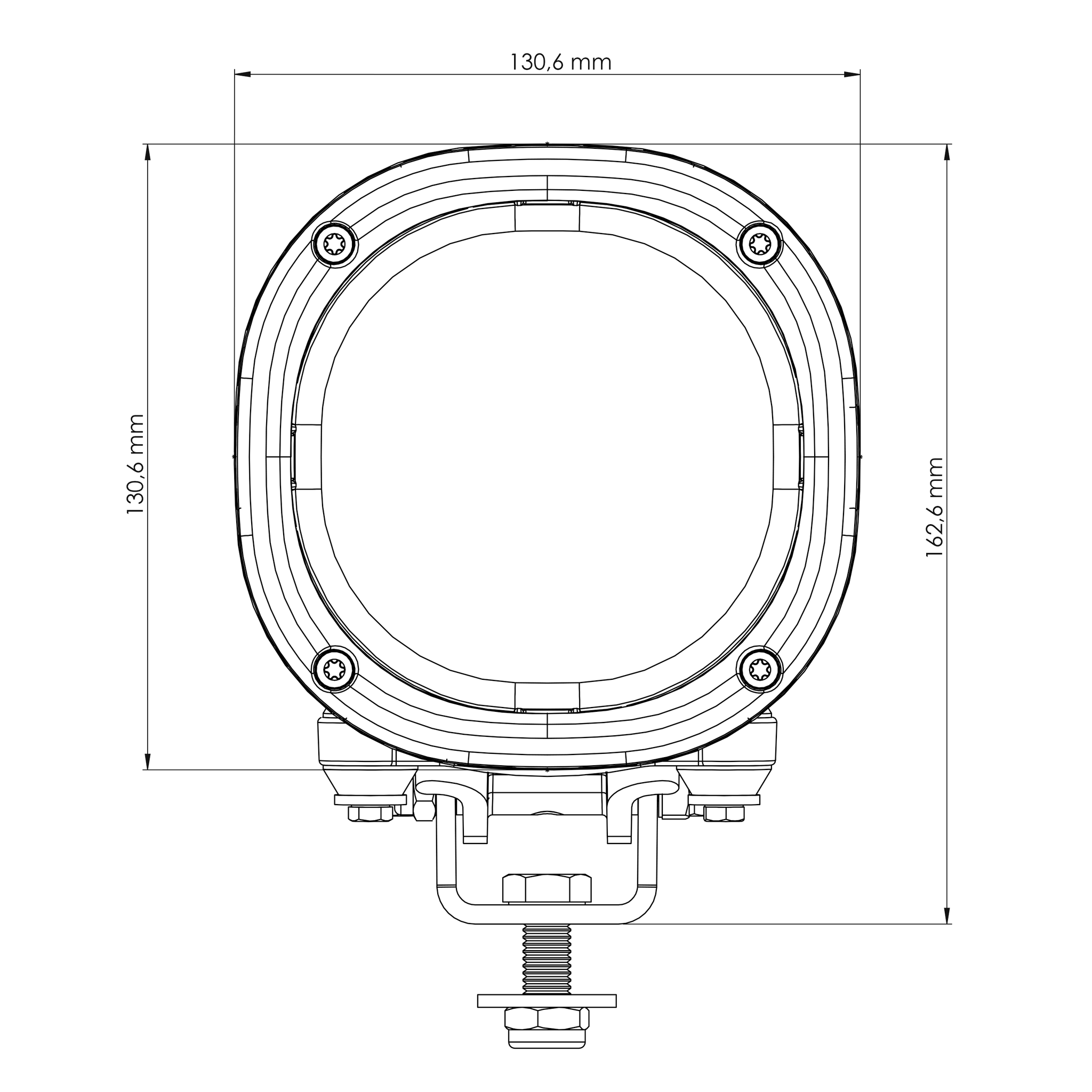 TYRI Off-Road Lighting 1313 Pair With Wiring Harnesses