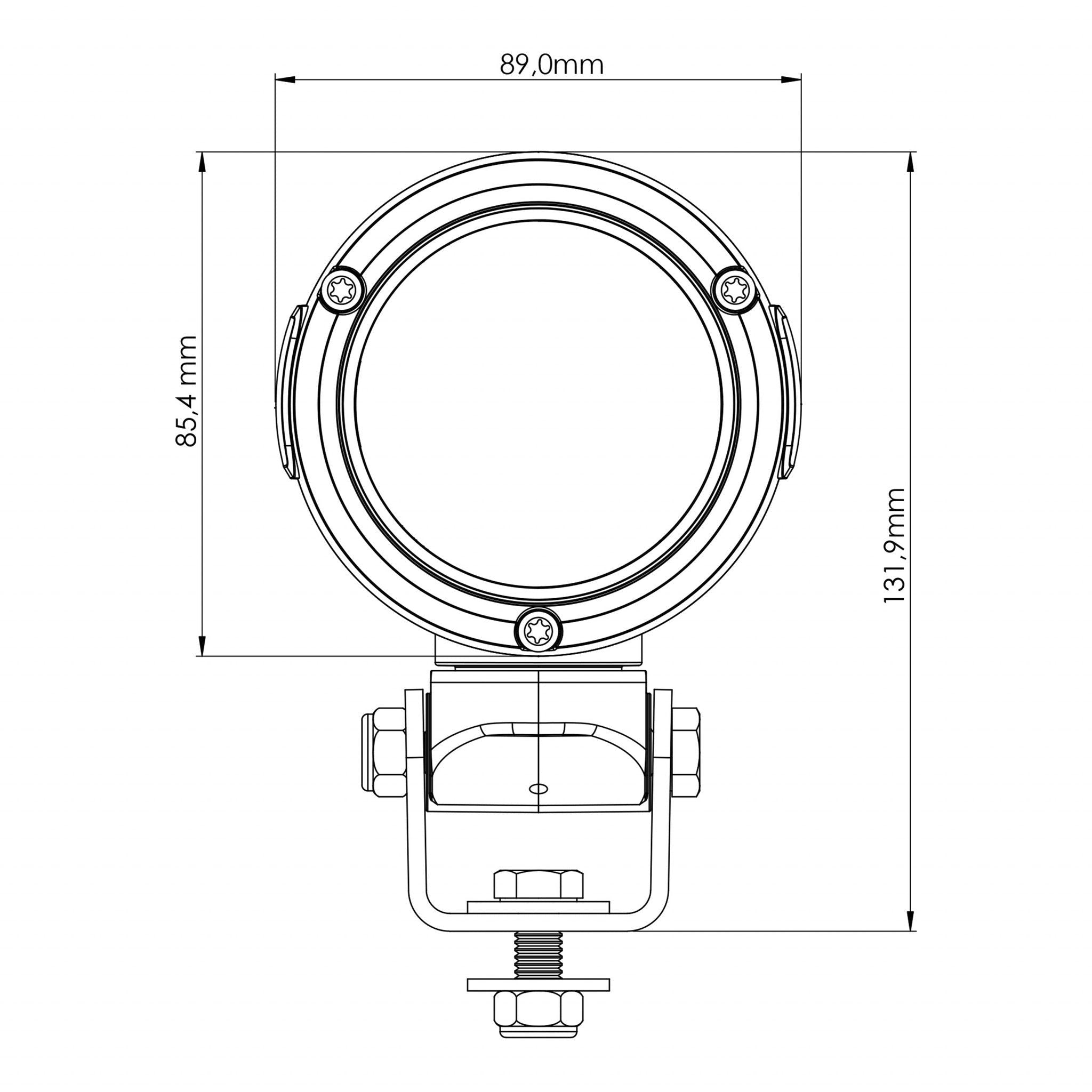TYRI Off-Road Lighting D8 Swivel Pair With Wiring Harnesses