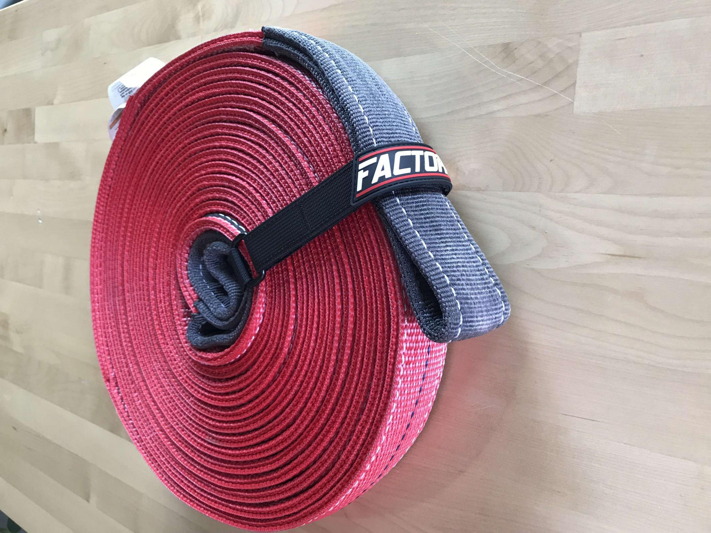 30 Foot Tow Strap Standard Duty 30 Foot x 2 Inch Red Factor 55