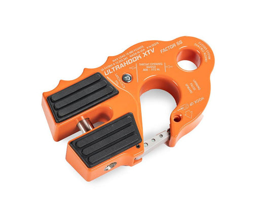 UltraHook XTV Closed System Winch Shackle Mount Orange Factor 55