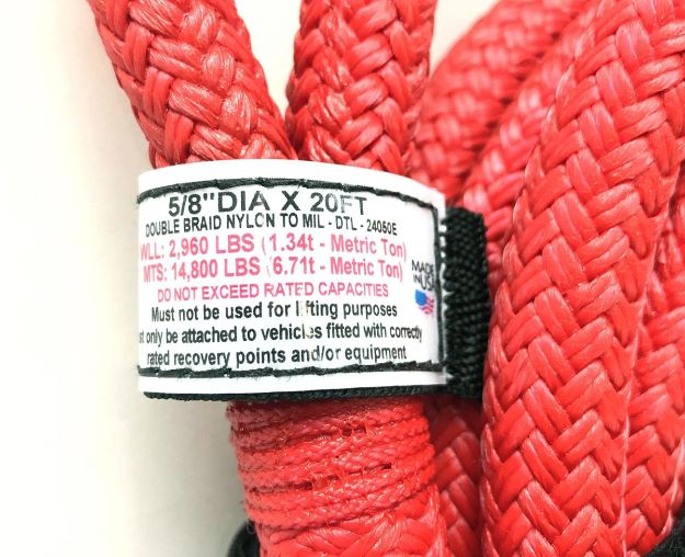 Visual 20 Foot Rope Factor 55 Extreme Duty Kinetic Energy Rope 5/8 Inch X 20 Foot – Off ...
