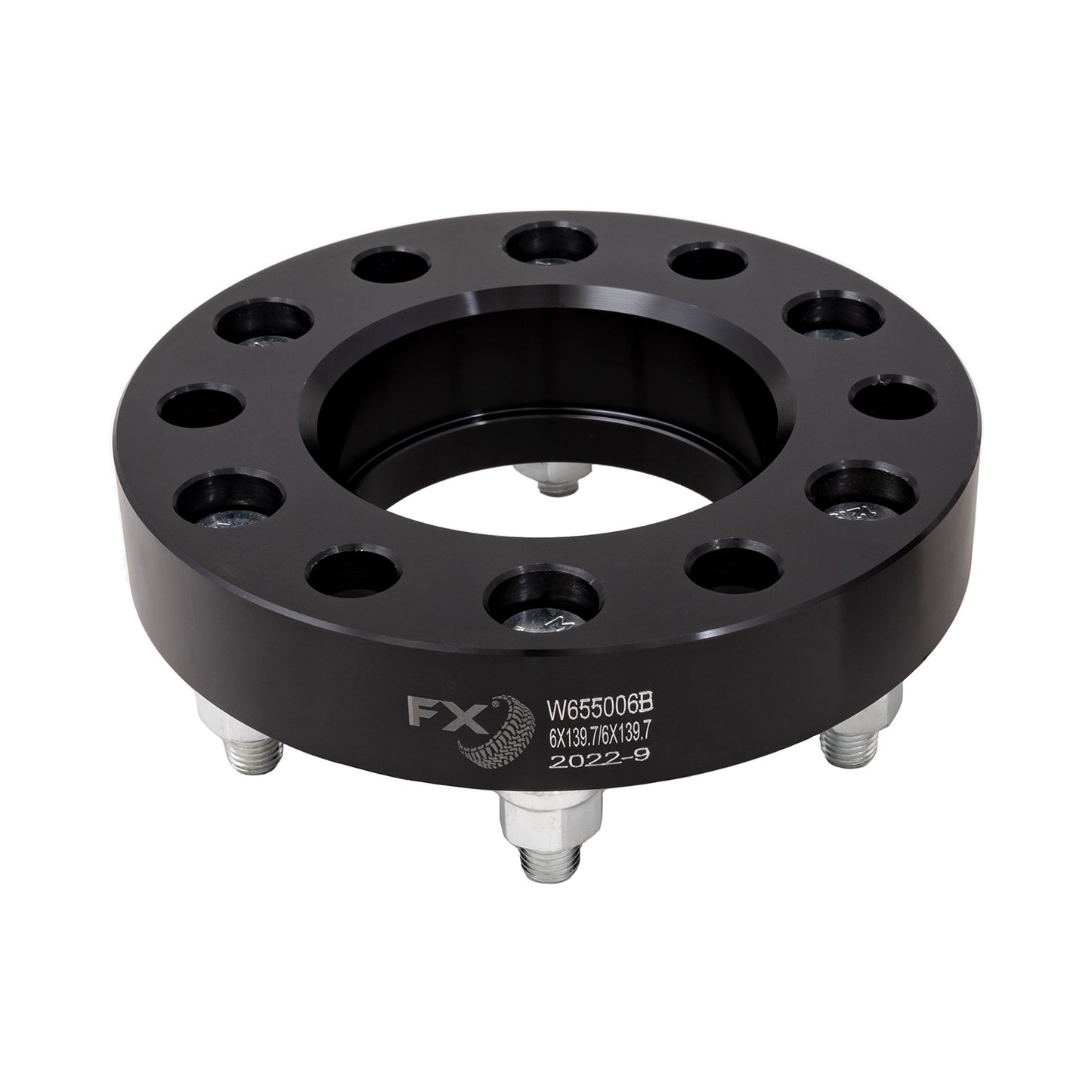 TrailFX Wheel Spacer 6x139.7 Millimeter/6x5.50 Inch Bolt Pattern Hub Centric - Black Anodized