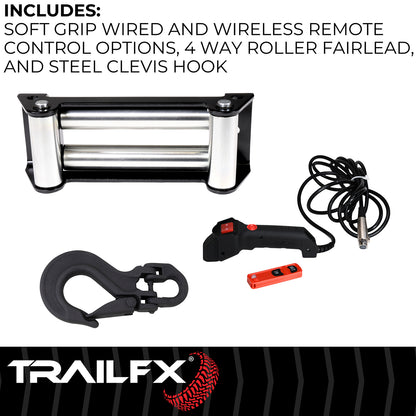 TrailFX Reflex 2.0 Steel Cable Winch 12000 Lb