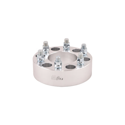 TrailFX Wheel Spacer 6x135mm/6x5.31 In Bolt Pattern 2 In Thick 87.10mm Hub Silver Color Alum Set Of 2