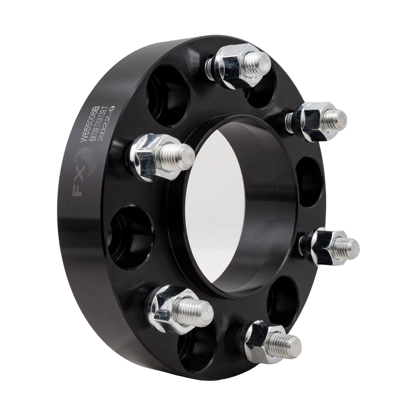 TrailFX Wheel Spacer 6x139.7 Millimeter/6x5.50 Inch Bolt Pattern Hub Centric - Black Anodized