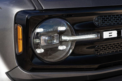 Morimoto XB LED Headlights: Ford Bronco (21+ / Amber DRL / Set)