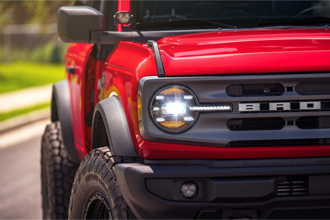Morimoto XB LED Headlights: Ford Bronco (21+ / Amber DRL / Set)