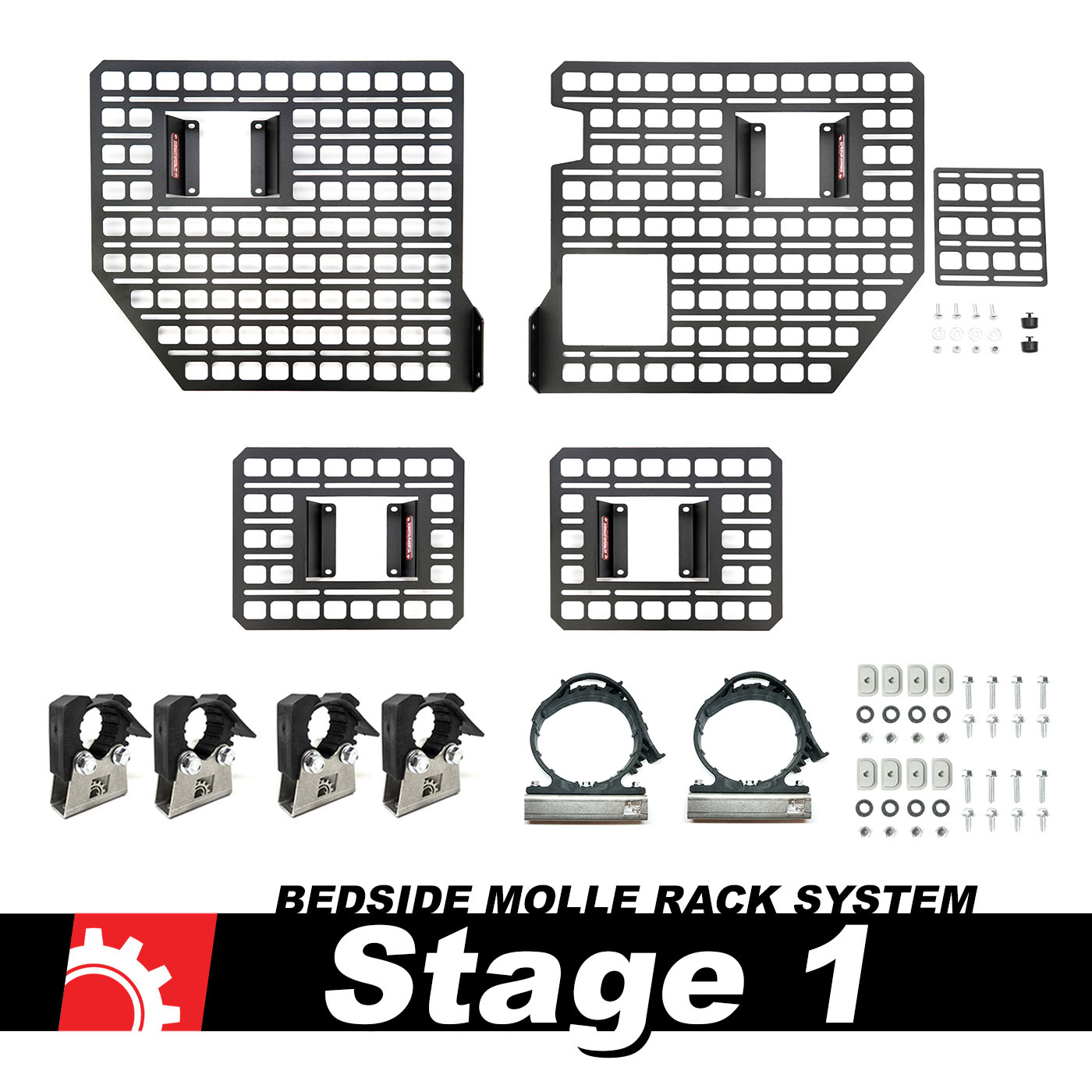 BuiltRight Industries Bedside Rack System 4 Panel Kit | Ford F-150 & Raptor (2015-2020)