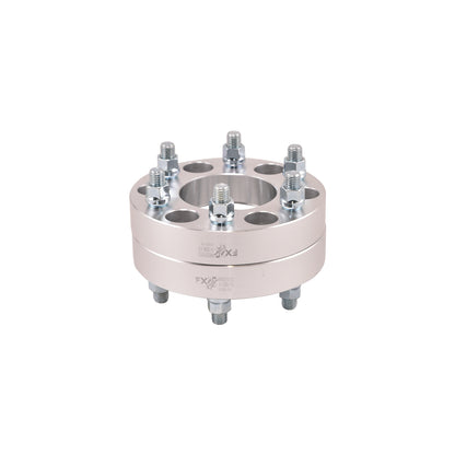 TrailFX Wheel Spacers 6x135mm/6x5.31 In Bolt Pattern 1.25 In Thick 87.10mm Hub Silver Alum Set Of 2