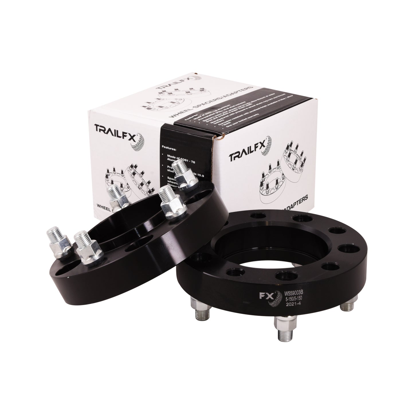 TrailFX Hub Centric Wheel Spacer- Black Anodized 2007-2021 Tundra