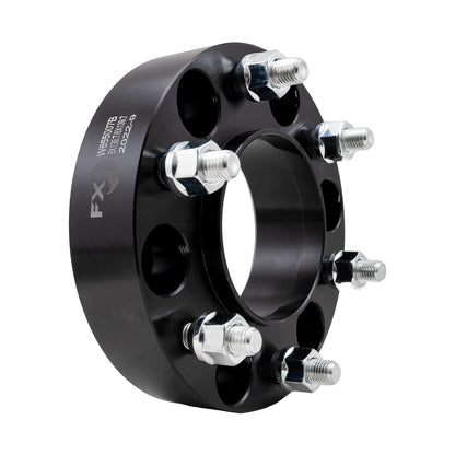 TrailFX Wheel Spacer 6x139.7 Millimeter/ 6x5.50 Inch Bolt Pattern  Hub Centric Wheel Spacer- Black Anodized