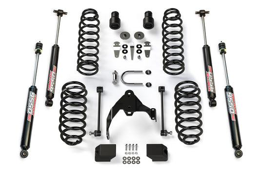 TeraFlex Wrangler JK 4 Door 2.5 Inch Base Lift Kit & 9550 VSS Twin-Tube Shocks
