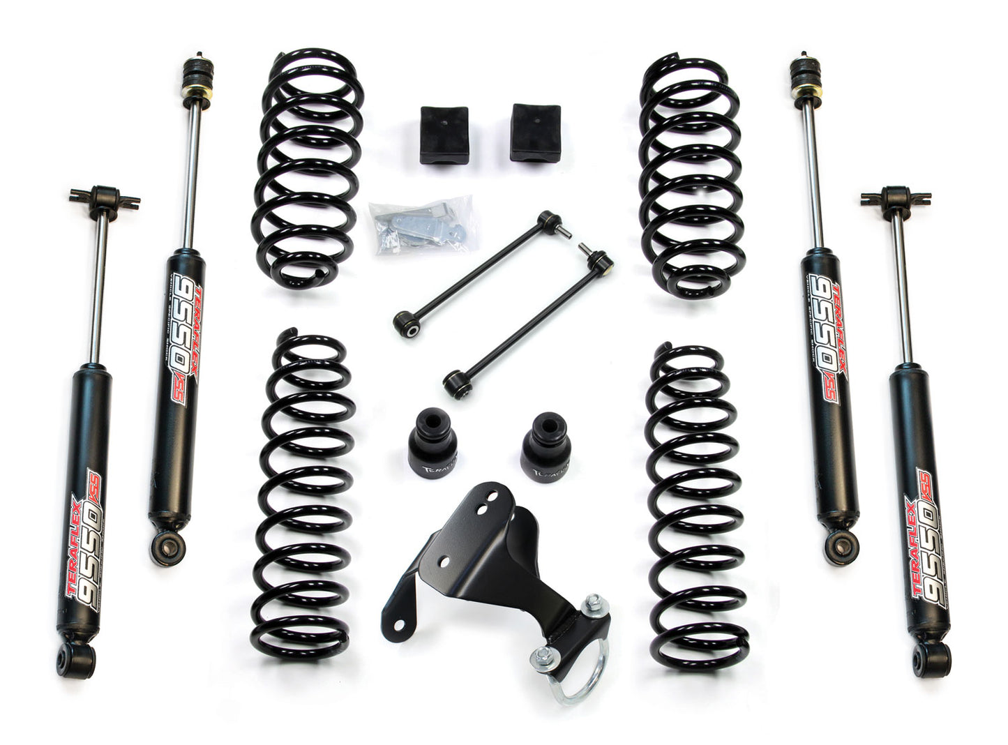 TeraFlex Wrangler JK 2 Door 2.5 Inch Base Lift Kit & 9550 VSS Twin-Tube Shocks