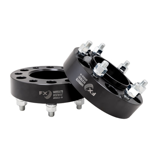 TrailFX Wheel Spacer 6x139.7 Millimeter/ 6x5.50 Inch Bolt Pattern  Hub Centric Wheel Spacer- Black Anodized