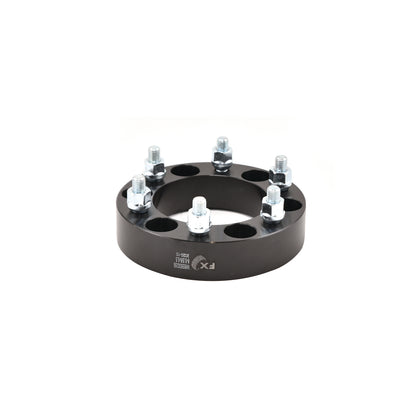 TrailFX Wheel Spacer 6x139.7mm/6x5.50 In Bolt Pattern 1.5 In Thick 108mm Hub Black Alum Set Of 2