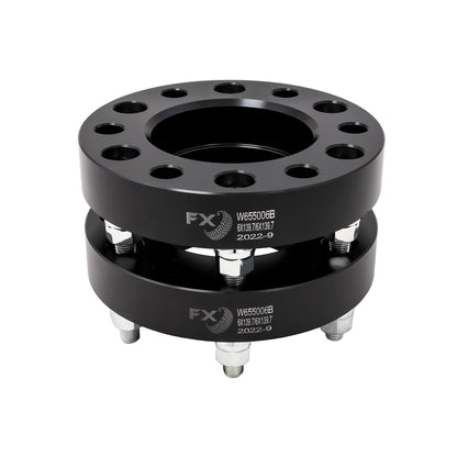 TrailFX Wheel Spacer 6x139.7 Millimeter/6x5.50 Inch Bolt Pattern Hub Centric - Black Anodized