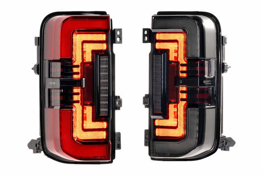 Morimoto XB LED Tail Lights: Ford Bronco (21+ / Red Lens / Set)