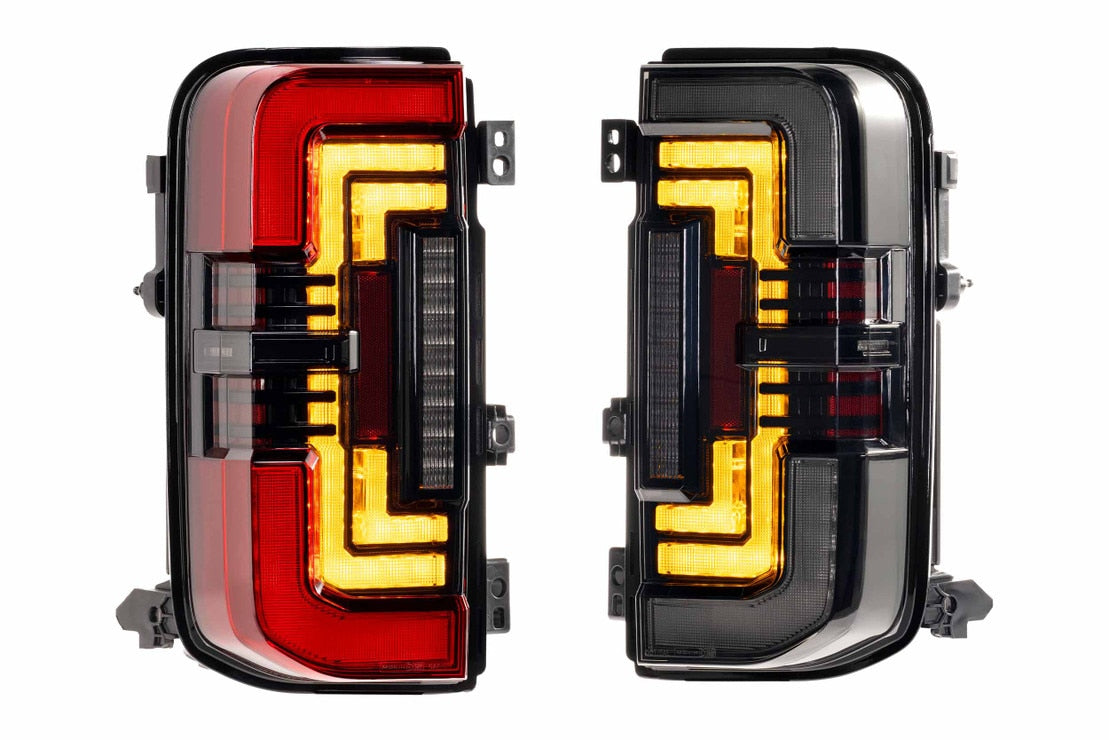 Morimoto XB LED Tail Lights: Ford Bronco (21+ / Red Lens / Set)