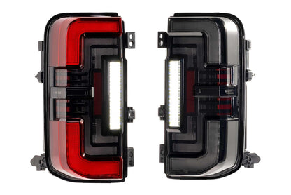 Morimoto XB LED Tail Lights: Ford Bronco (21+ / Red Lens / Set)