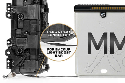 Morimoto XB LED Tail Lights: Ford Bronco (21+ / Red Lens / Set)