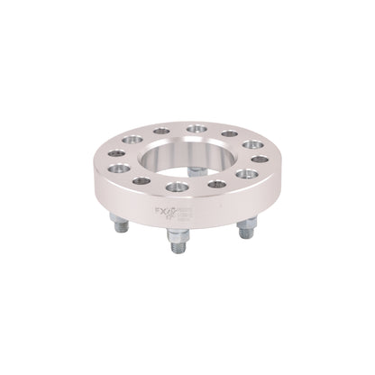 TrailFX Wheel Spacers 6x135mm/6x5.31 In Bolt Pattern 1.25 In Thick 87.10mm Hub Silver Alum Set Of 2