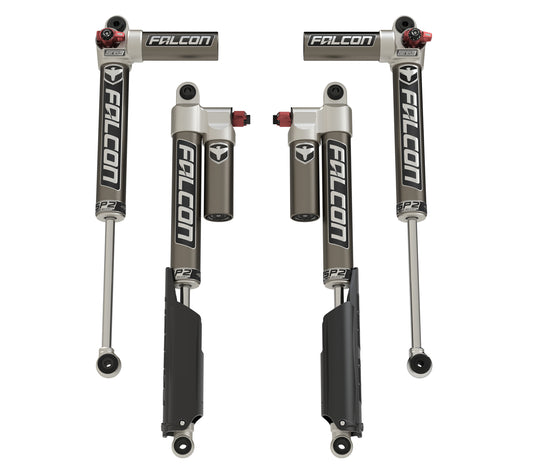 Falcon Shocks Gladiator JT SP2 3.3 Fast Adjust Piggyback Shock Kit 2-3.0 Inch Lift