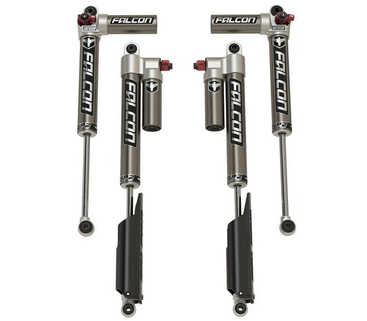Falcon Shocks Gladiator JT SP2 3.3 Fast Adjust Piggyback Shock Kit 3.5-4.5 Inch Lift Long-Travel