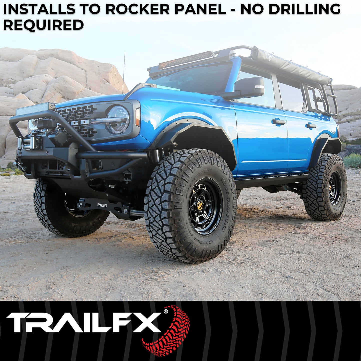 TrailFX Overland Running Board 2021+ Bronco 4Dr
