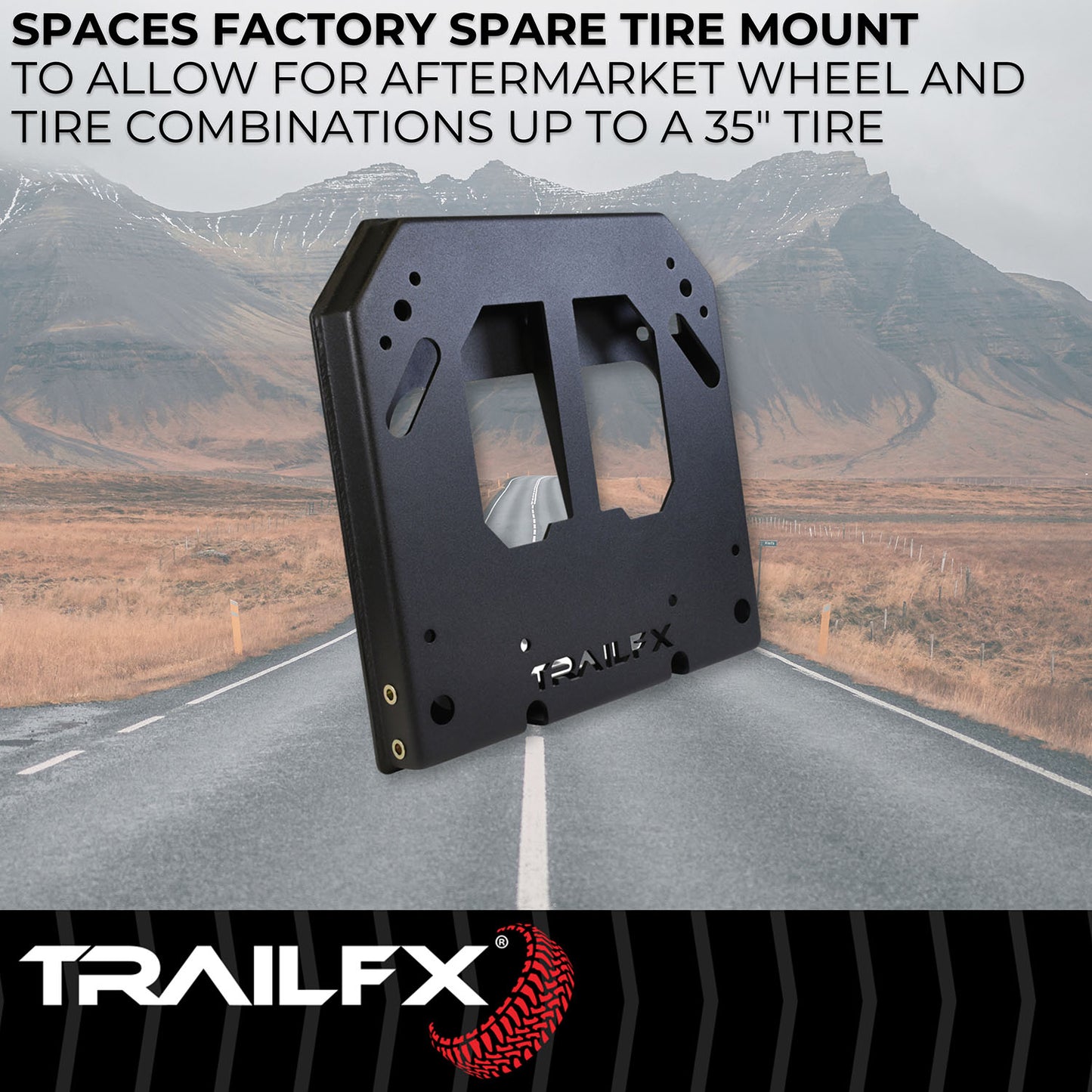 TrailFX Spare Tire Carrier Direct Mount For 2021-2025 Bronco