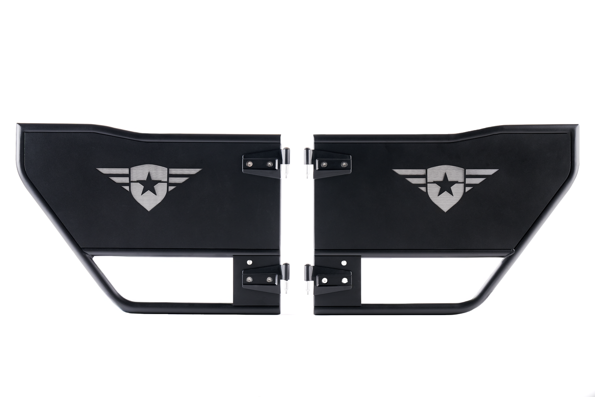 Combat Off Road Jeep JKU Wrangler Tube Doors - Rear Pair