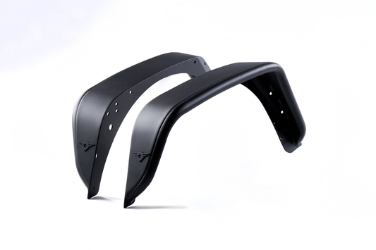 Combat Off Road Jeep JK/JKU Black Aluminum Fenders - Rear Pair