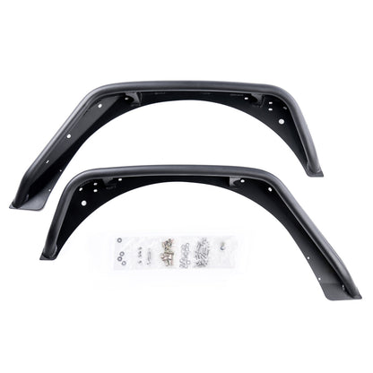 Combat Off Road Jeep JK/JKU Black Aluminum Fenders - Rear Pair