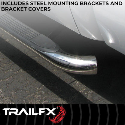 TrailFX Nerf Bar 2007-2021 Tundra Crew Cab - Stainless