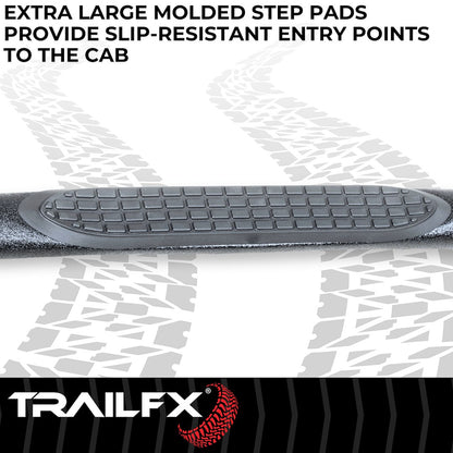 TrailFX 3" Round Step Bar For Jeep Gladiator - Black
