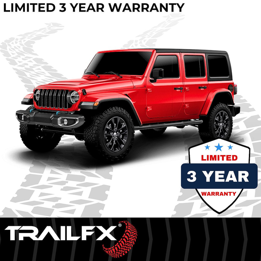 TrailFX 3" Round Step Bar For Jeep Gladiator - Black
