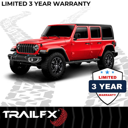 TrailFX 3" Round Step Bar For Jeep Gladiator - Black