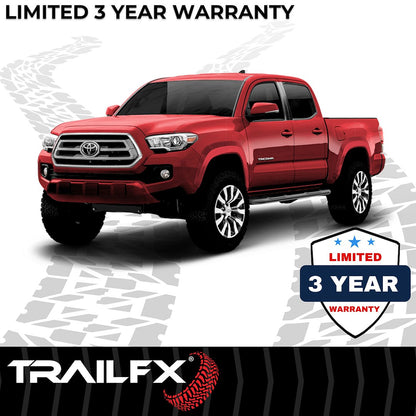 TrailFX 3" Round Step Bar For 2005-2023 Tacoma Access- Black