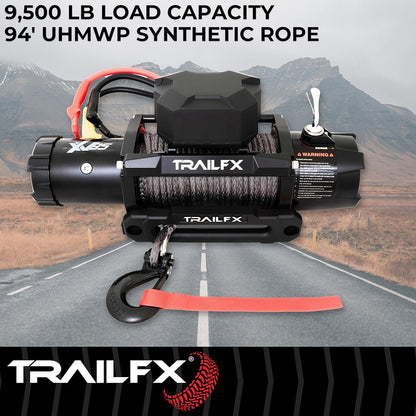 TrailFX XV95 Synthetic Rope Winch 9500 Lb