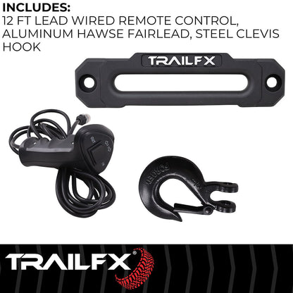 TrailFX XV95 Synthetic Rope Winch 9500 Lb