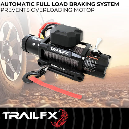 TrailFX XV95 Synthetic Rope Winch 9500 Lb